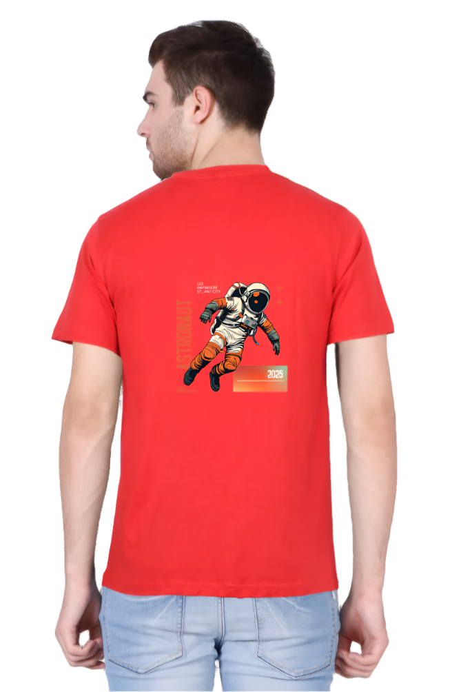 Bold Style, Premium Comfort – Savage Tiger & Astronaut Men's Neck T-Shirt