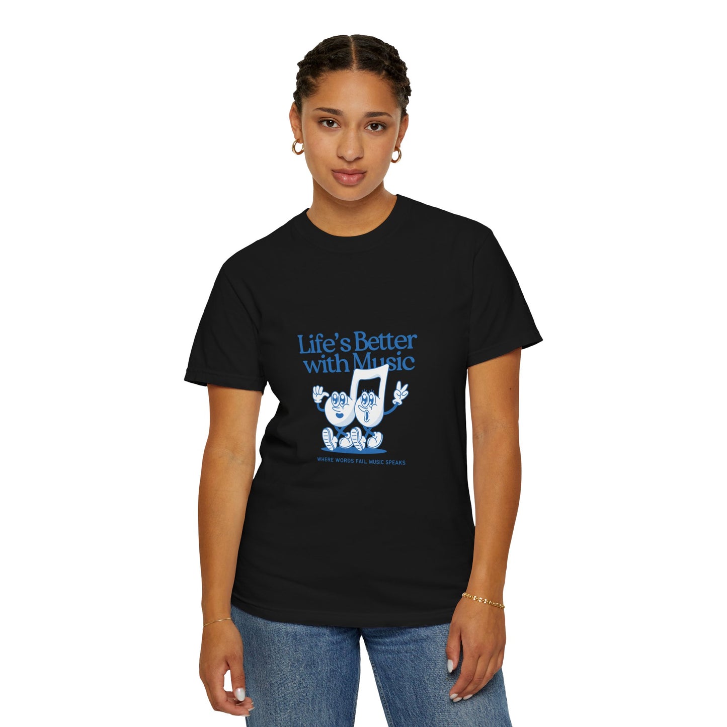 Life’s Better with Music🎵 – Women's Classic Crewneck T-Shirt